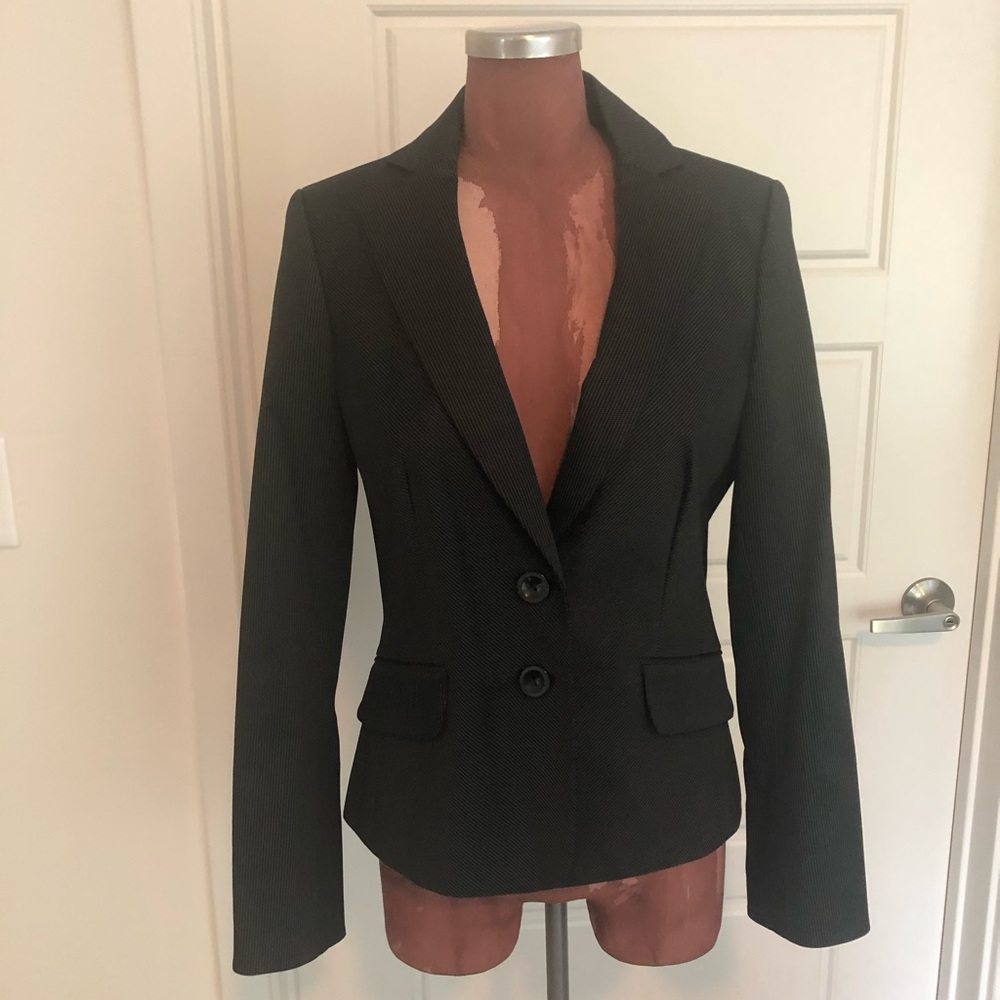 Classiques entier suit jacket NWOT black pinstripe